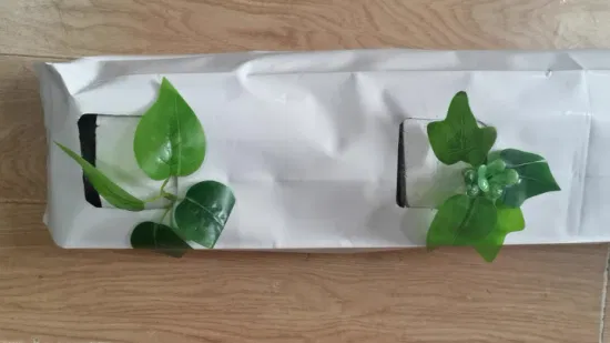 Bolsas de cultivo para vivero de fresas y semillas de plástico, película de Panda negra exterior blanca