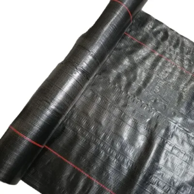 Tela respaldada tejida PP tejida negra de la cerca del limo del alambre resistente de la tela del geotextil de la cerca tejida del limo
